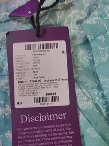 Beautiful Blue Floral Kurta
