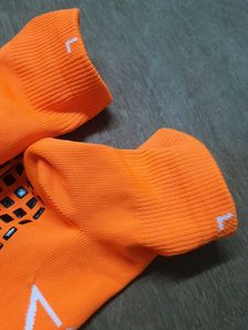 Bright Orange Grip Socks