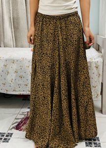 Leopard Print Maxi Skirt