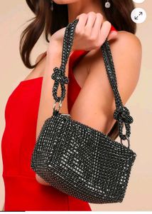 Sparkling Black Clutch Bag
