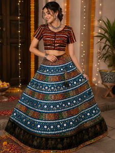 Traditional Mirror Work Lehenga Choli Set 💗