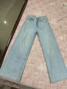Light Wash Wide Leg Jeans