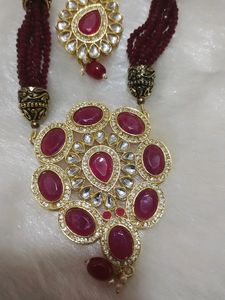 Ruby Necklace Set