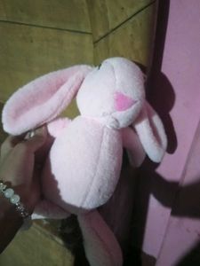 Cute Pink Bunny Plush