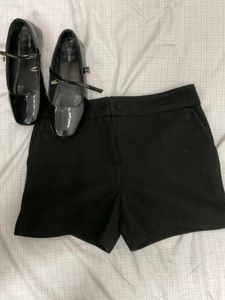winter Black Shorts