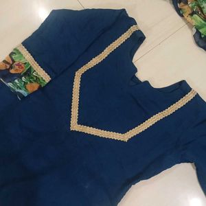 unique print Beautiful Blue garara Set