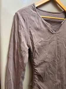 Ruched Long Sleeve Top
