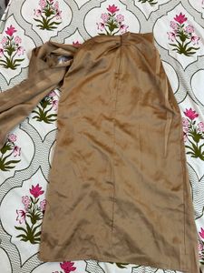 brown co-ord set corset top skirt