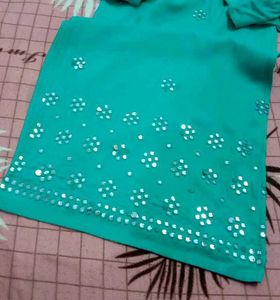 kurti Sea green colour