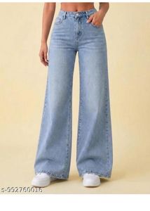 Light Wash Wide Leg Jeans