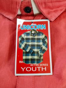 Men's Coral Long Sleeve Shirt