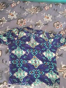 Bohemian Print Long Sleeve Top