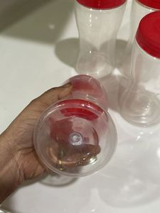Set of six  Plastic Containers