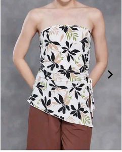 Floral Print Bandeau Top