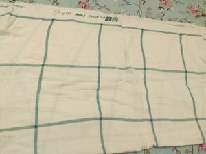 checked double cotton fabric