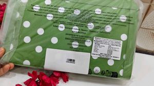 Carolina herrera Green Polka Dot Clutch Bag