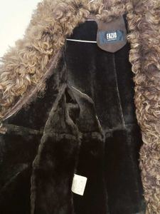 Chic Brown Faux Fur Trimmed Jacket