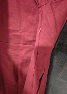 Elegant Burgundy Long Sleeve Dress