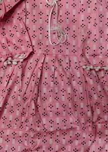 Pink Printed Kurta with Tassel Detail