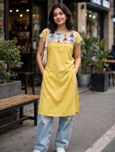 Beautiful yellow Kurta