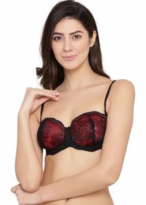 Clovia Padded Underwired Full Cup PrintedMultiway