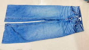 H&amp;M Sexy High-Waisted Wide-Leg Jeans