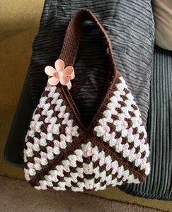 Handmade Crochet Granny Square Bag