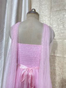 Elegant Pink Lace Gown