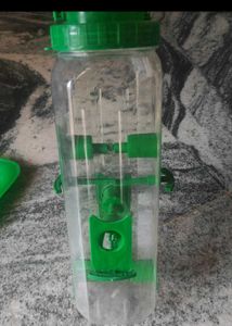Green Bird Feeder Dispenser