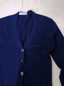 Navy Cardigan Sweater