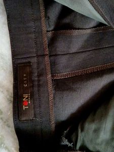 Classic Brown Wide-Leg Trousers