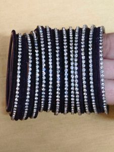 Sparkling Rhinestone  with parple welwet ba