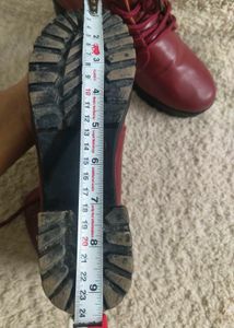 Red Ankle Boots