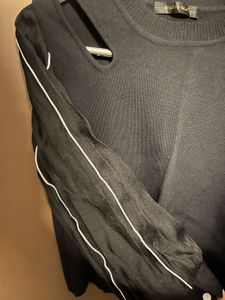 Black Cut-Out Detail Top