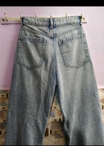 Washed Blue Denim Jeans