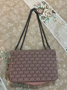 Brand New Stylish MK Print Chain Shoulder Bag