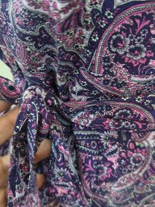 Paisley Print  mini Dress Cotton 💯