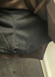 Brown A-Line Mini Skirt