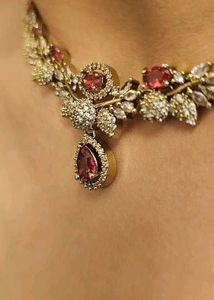 Exquisite Ruby &amp; Diamond Necklace