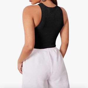 Black Cut-Out Ribbed Crop Top