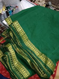 Saree With golden Border