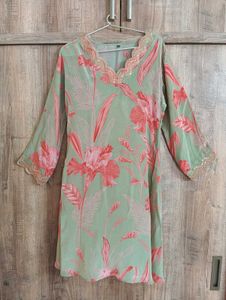 SATIN KURTA SET