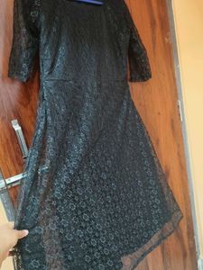 Elegant Black Lace Dress
