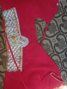 New Saree Only Blouse Stitched Not Even Wore Single Time