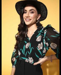 Sale - Chic Floral Print Top