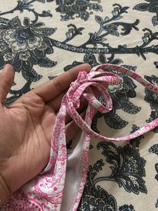 Pink Paisley Bikini Bottom