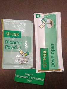 Streax Blonder Powder &amp; Developer Kit