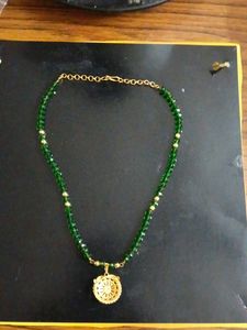 Elegant Green Beaded Necklace
