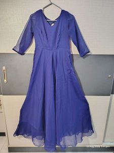 Elegant Royal Blue Maxi Gown