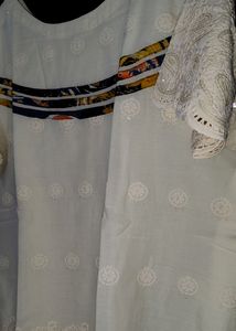 Ladies Top In Hakoba Material For Casual Wear